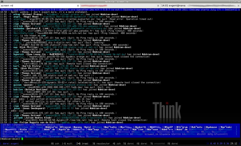 Дебиан 12. Debian Angel мониторинг IP. Bitlbee настройка. Ping_timeout. Host closed the connection